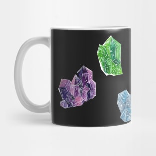 Gems and Mineral Trio Stickers- Cute and Trendy Stickers- Mug